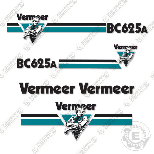 Fits Vermeer BC625A Wood Chipper Decal Kit 625, 625a, bc625, bc625a, decal kit