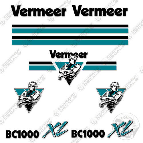 Fits Vermeer BC 1000 XL Wood Chipper Decal Kit decal kit