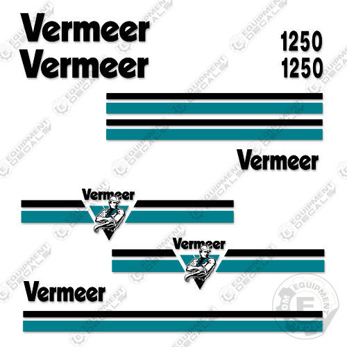 Fits Vermeer BC 1250 Brush Chipper Decal Kit decal kit