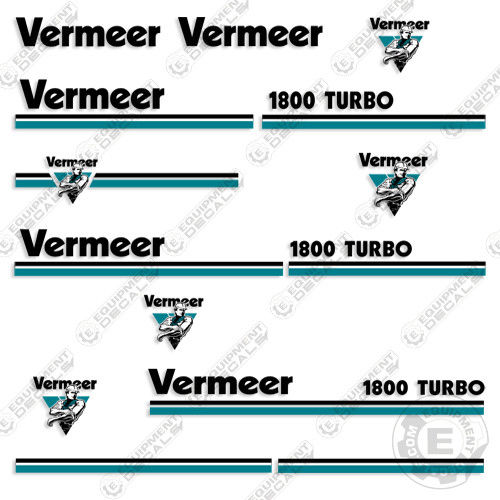 Fits Vermeer 1800 Turbo Chipper Decal Kit decal kit