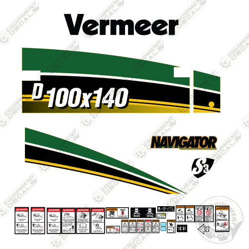 Fits Vermeer D100x140 Decal Kit Directional Drill d100, d100x140, decal kit, x140