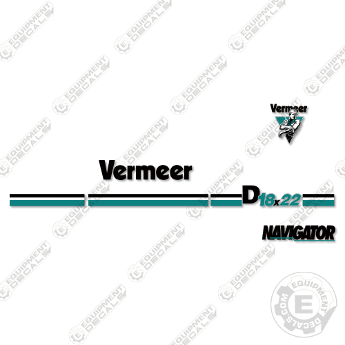 Fits Vermeer D18x22 Decal Kit Directional Boring Machine 18, 18x22, 22, d18x22, decal kit