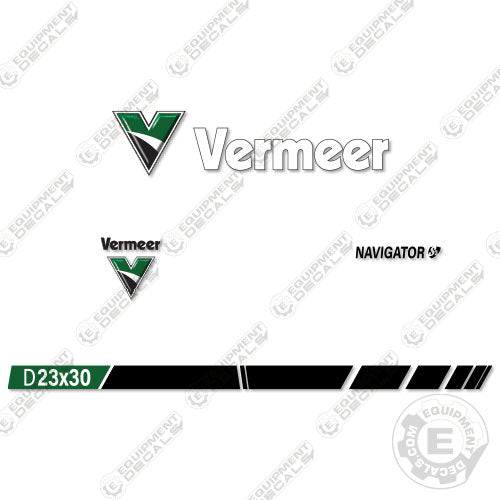 Fits Vermeer D23X30 Navigator Decal Kit Directional Drill 23x30, decal kit