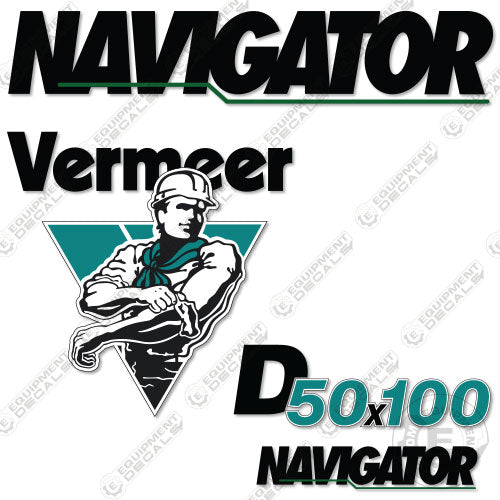 Fits Vermeer D50X100 Navigator Decal Kit Directional Drill 50x100, decal kit