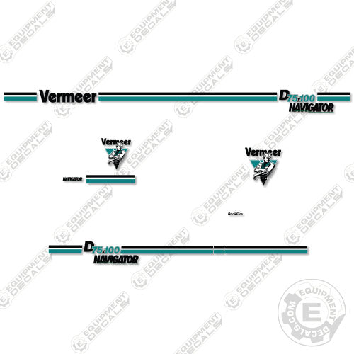 Fits Vermeer D75x100 Decal Kit Directional Drill 40, 55, d40, d40x, d40x55, decal kit, x55