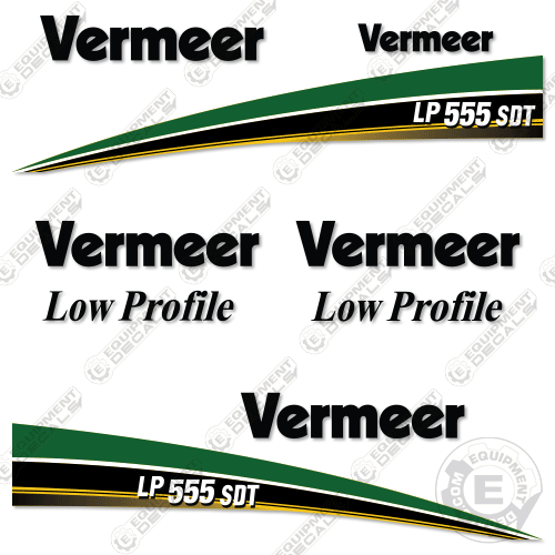 Fits Vermeer Low Profile LP555SDT Vacuum Excavator Decal Kit 555, 555sdt, decal kit, lp, lp555, lp555sdt