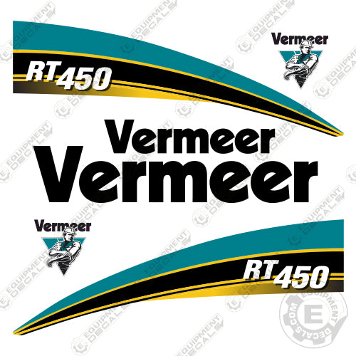 Fits Vermeer RT450 Trencher Decal Kit decal kit