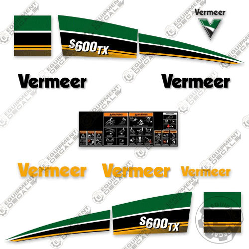 Fits Vermeer S600TX Decal Kit Mini Excavator 600, 600tx, decal kit, mini skid steer, s600, s600tx, skid steer, vermeer