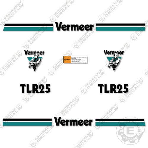 Fits Vermeer TLR 25 Trailer Decal Kit 253, decal kit, tlr25