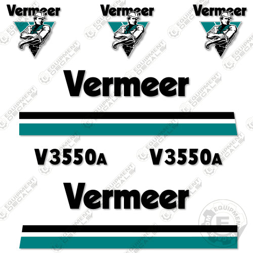 Fits Vermeer V3550A Decal Kit Trencher 3550, 3550a, decal kit, v3550, v3550a