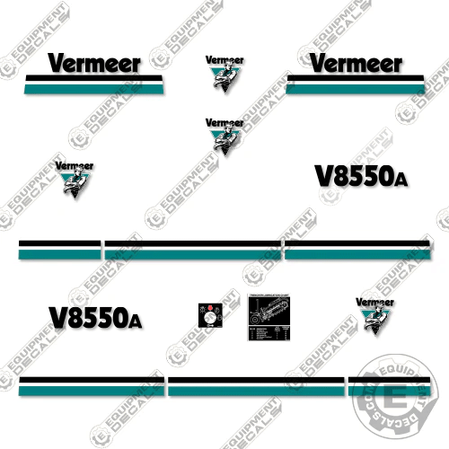 Fits Vermeer V-8550A Decal Kit Trencher 8550, 8550a, decal kit, v-8550, v8550, v8550a