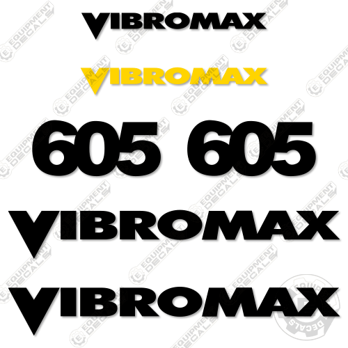 Fits Vibromax 605 Decal Kit Roller decal kit, vm