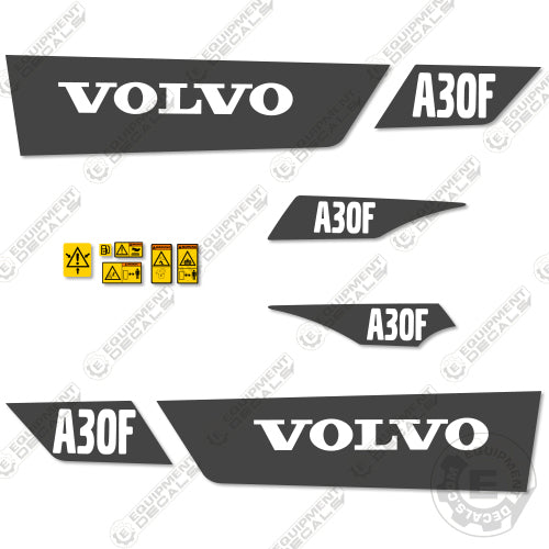 Fits Volvo A30F Decal Kit Articulated Dump Truck 30, 30f, 30g, a30, a30f, decal kit