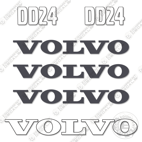 Fits Volvo DD24 Decal Kit Soil Compactor Roller 24, dd24