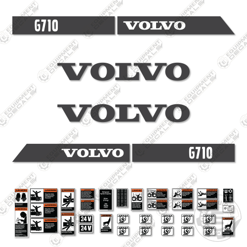 Fits Volvo G710 Decal Kit Motor Grader 710, decal kit, g710, vhp