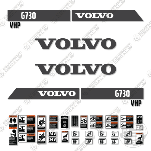 Fits Volvo G730 VHP Decal Kit Motor Grader 730, decal kit, g-730, g730, vhp