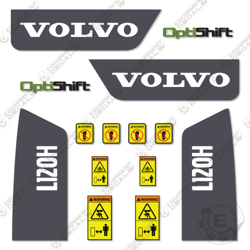 Fits Volvo L120H Decal Kit Wheel Loader decal kit, equipmentdecals, h, l120, l120h, volvo