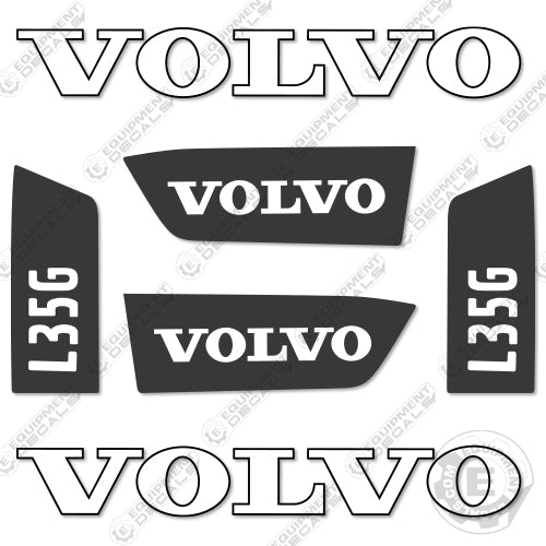 Fits Volvo L35G Decal Kit Wheel Loader 35g, decal kit, l35, l35g