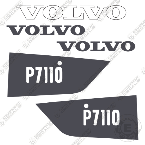 Fits Volvo P7110 Decal Kit Asphalt Paver 7110, decal kit, P7110