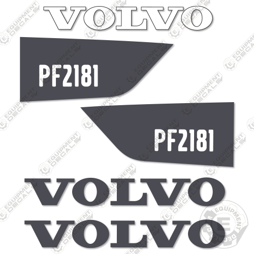 Fits Volvo PF2181 Decal Kit Asphalt Paver 2181, decal kit, pf2181