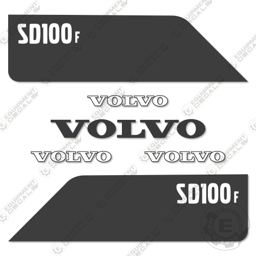 Fits Volvo SD100F Decal Kit Soil Compactor Roller 100, 100f, sd100, sd100f