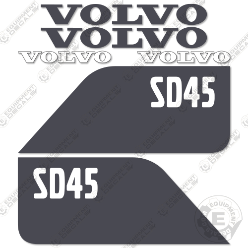 Fits Volvo SD45 Decal Kit Roller 45, decal kit, sd, sd45