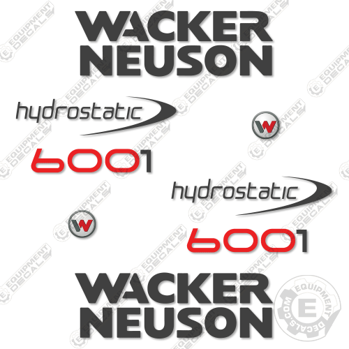 Fits Wacker Neuson 6001 Decal Kit Site Dumper 6001, decal kit