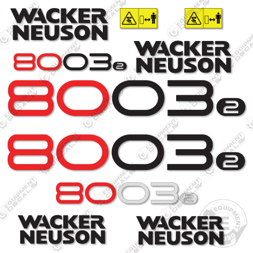 Fits Wacker Neuson 8003-2 Decal Kit Exacavator 8003, 8003-2, decal kit