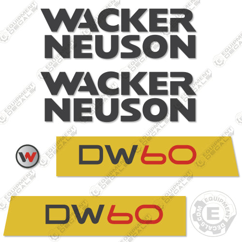 Fits Wacker Neuson DW60 Decal Kit Dumper 60, decal kit, dw-60, dw60