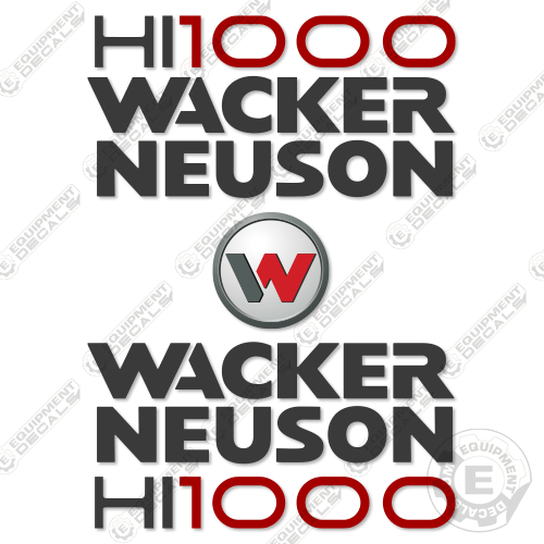 Fits Wacker Neuson HI1000 Decal Kit Heater 1000, decal kit, hi-1000, hi1000