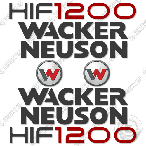 Fits Wacker Neuson HIF 1200 Decal Kit Heater 1200, decal kit, hif1200