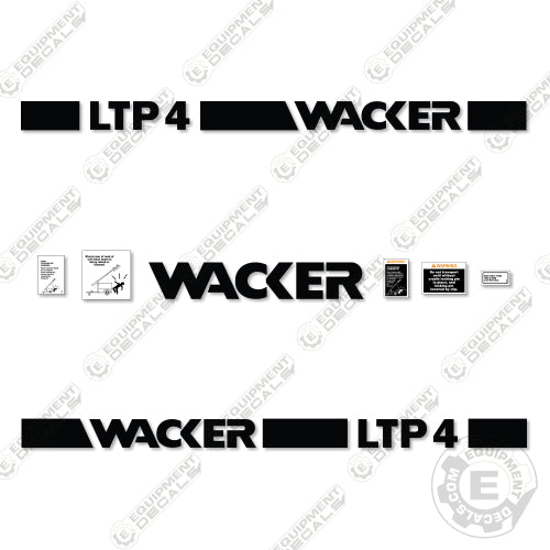 Fits Wacker Neuson LTP4 Decal Kit Light Tower decal kit, ltp4