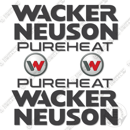 Fits Wacker Neuson Pureheat Decal Kit Heater decal kit