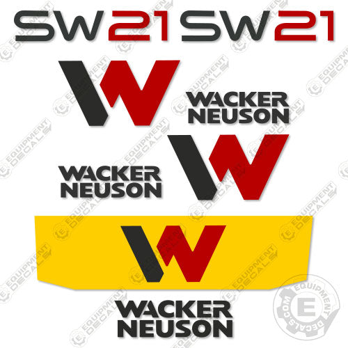 Fits Wacker Neuson SW21 Decal Kit Skid Steer 21, decal kit, sw, sw-21, sw21