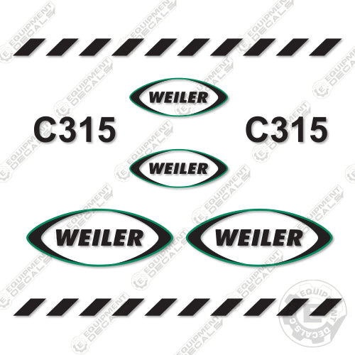 Fits Weiler C315 Decal Kit Paver C310A, decal kit