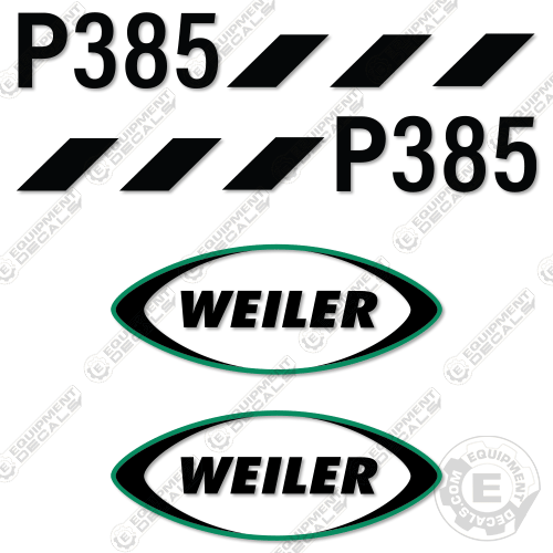 Fits Weiler P385 Asphalt Paver 385, decal kit