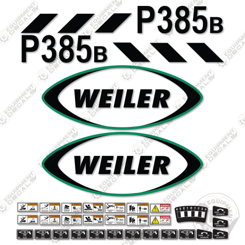 Fits Weiler P385B Decal Kit Paver 385, B, decal kit