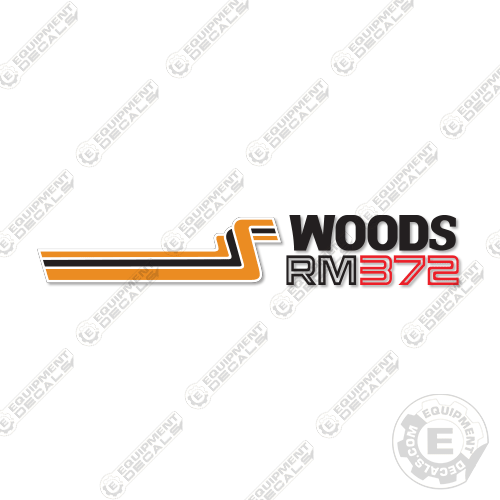 Fits Woods RM372 Decal Kit Finish Mower decal kit, dixie, dixie-cutter