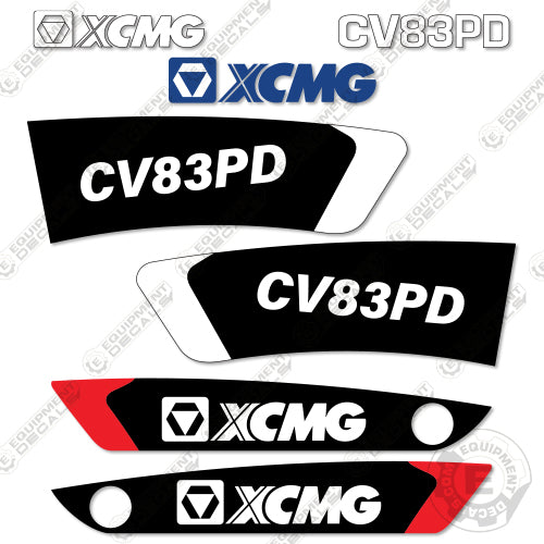 Fits XCMG CV83PD Decal Kit Roller decal kit, xcmg