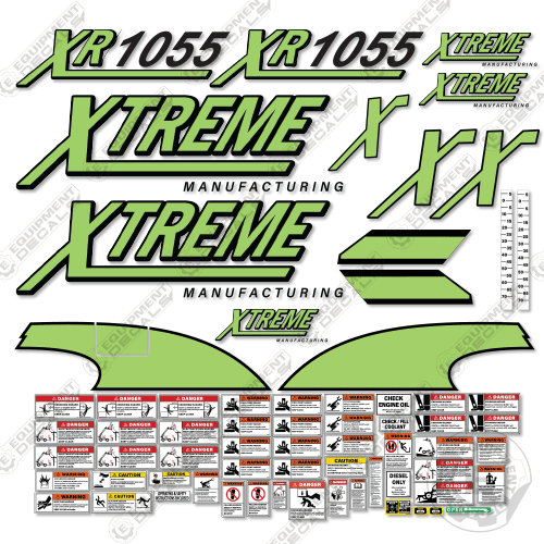 Fits Xtreme XR1055 Decal Kit Telehandler 1055, decal kit, xr, xr-1055, xr1055