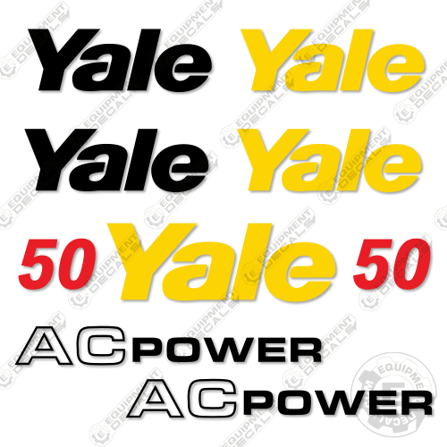 Fits Yale ECR050 Decal Kit Forklift decal kit, veracitor