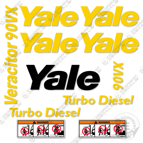 Fits Yale GDP090VX Decal Kit Forklift 090vx, 90vx, decal kit, veracitor