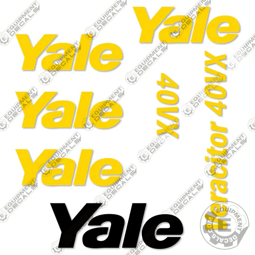 Fits Yale GLC040SVX Decal Kit Forklift 40vx, decal kit, veracitor