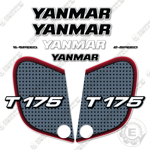 Fits Yanmar T175 Decal Kit Track Loader 175, decal kit, t 175, t175