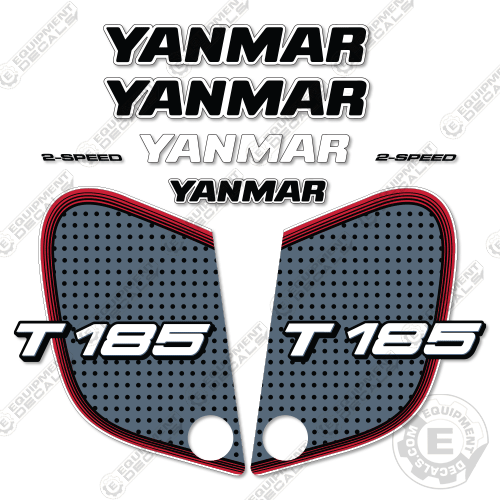 Fits Yanmar T185 Decal Kit Track Loader 185, decal kit, t-185, t185