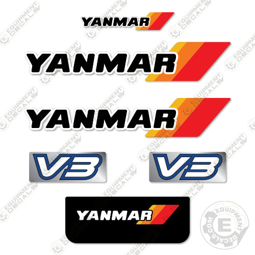 Fits Yanmar V3 5A Decal Kit Wheel Loader 5a, decal kit, v3