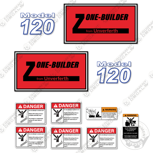 Fits Zone-Builder 120 Decal Kit SubSoiler 120, builder, model, zone, zone-builder